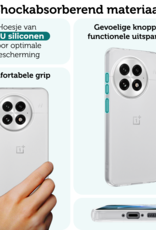 Forterra Forterra OnePlus 13 Hoesje Siliconen Met 2x Screenprotector - Transparant