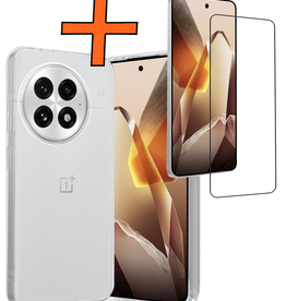 Nomfy Nomfy OnePlus 13 Hoesje Siliconen Met Screenprotector - Transparant