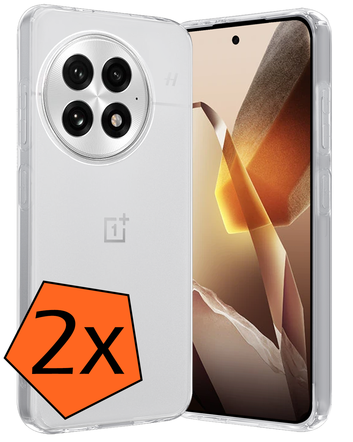 Nomfy Nomfy OnePlus 13 Hoesje Siliconen - Transparant - 2 PACK