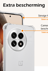 Nomfy Nomfy OnePlus 13 Hoesje Shockproof - Transparant - 2 PACK