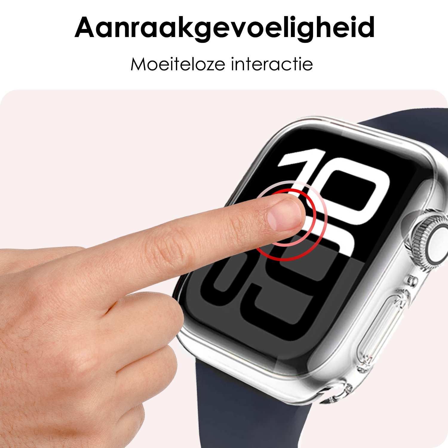 NoXx NoXx Apple Watch Series 10 Hoesje Siliconen Transparant - 42 mm