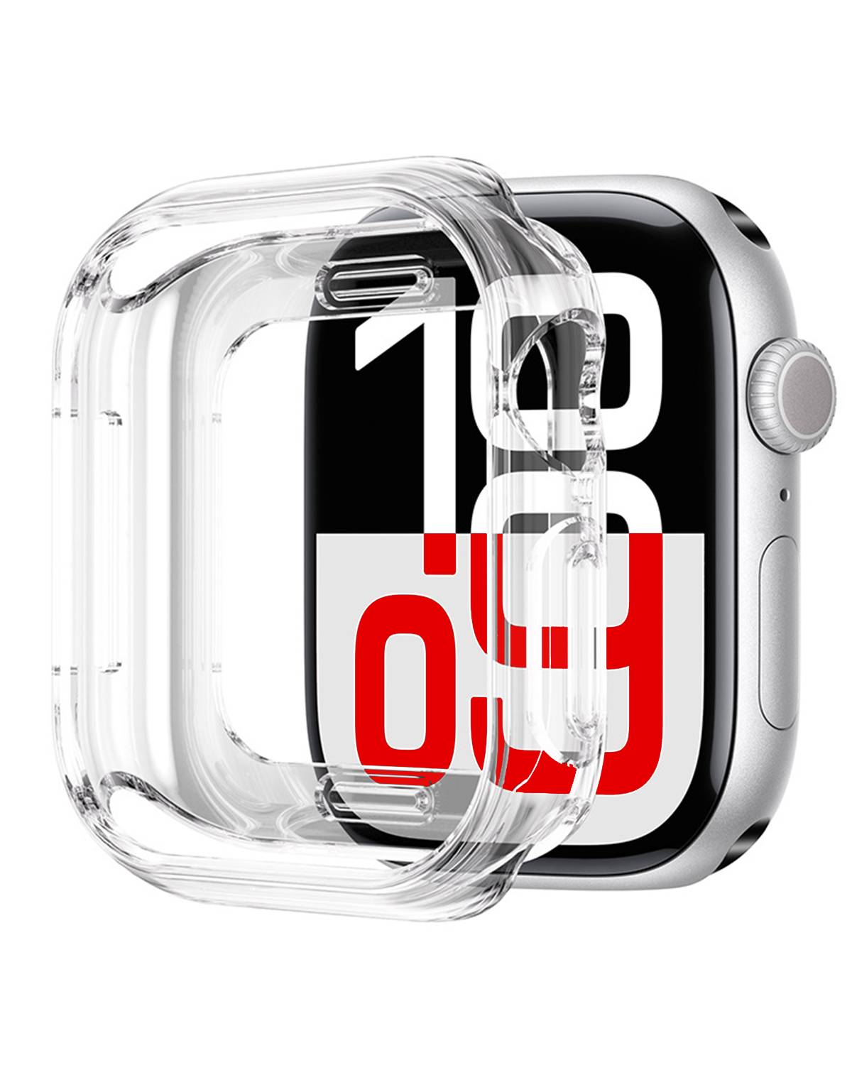 NoXx NoXx Apple Watch Series 10 Hoesje Siliconen Transparant - 42 mm