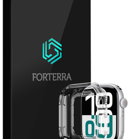 Forterra Forterra Apple Watch Series 9 Hoesje Siliconen Transparant - 45 mm