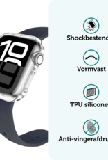 Forterra Forterra Apple Watch Series 9 Hoesje Siliconen Transparant - 41 mm