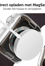 Forterra Forterra Apple Watch Series 9 Hoesje Siliconen Transparant - 41 mm