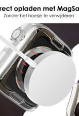 NoXx NoXx Apple Watch Series 9 Hoesje Siliconen Transparant - 41 mm