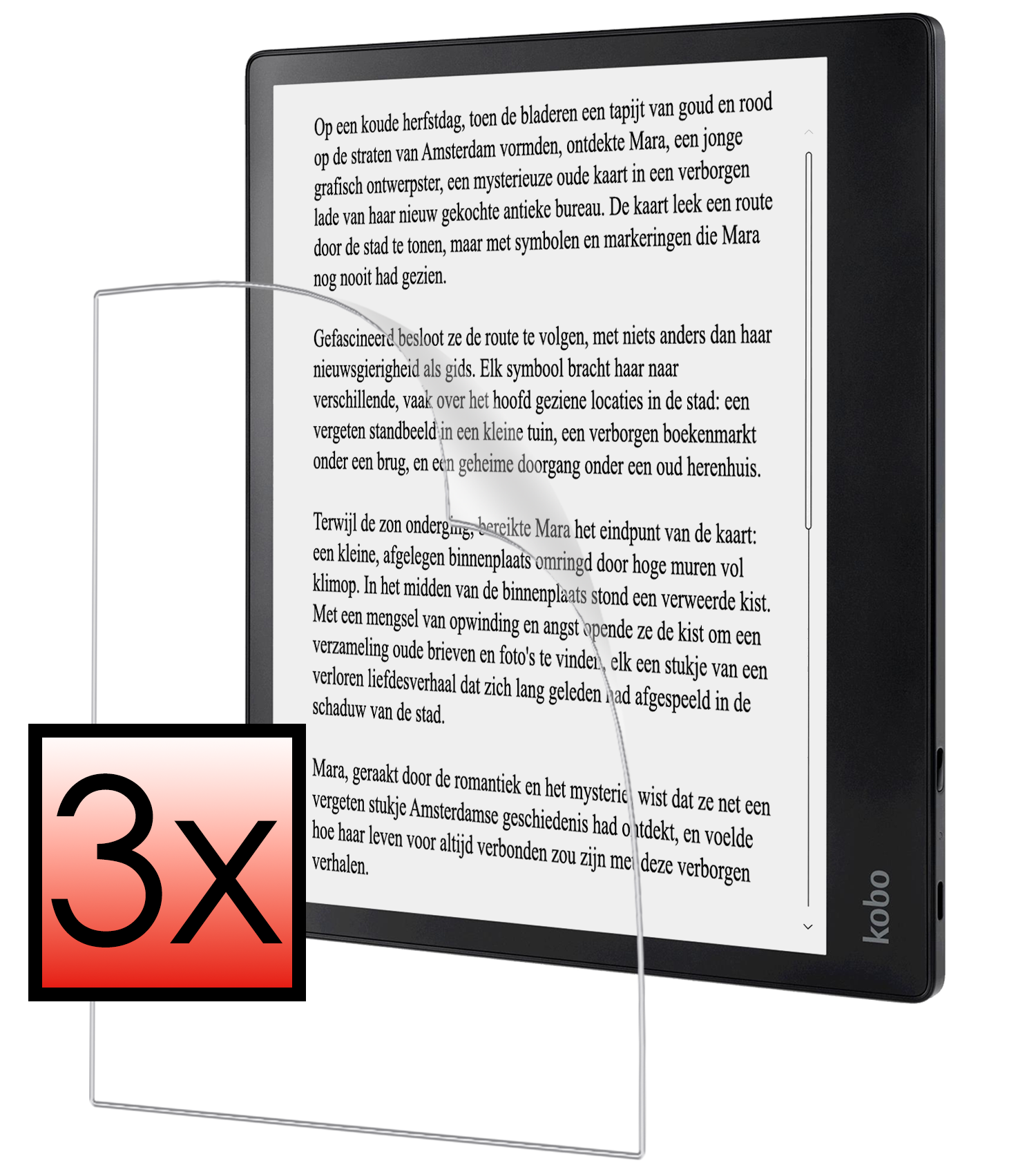 NoXx NoXx Kobo Elipsa 2E Schermfolie - 3 PACK