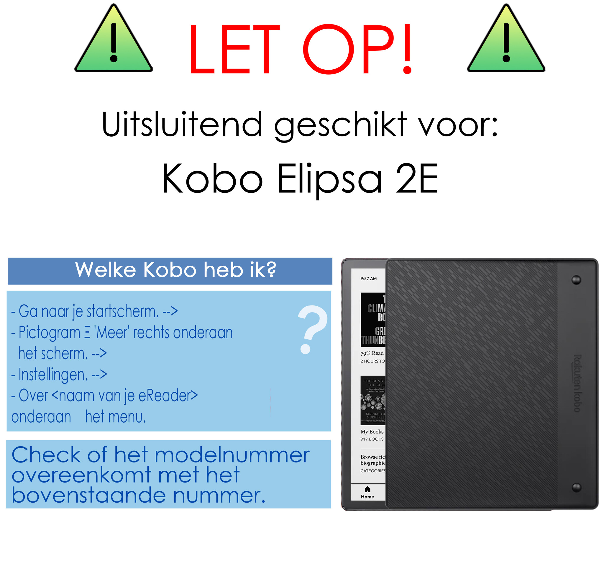 NoXx NoXx Kobo Elipsa 2E Schermfolie - 2 PACK