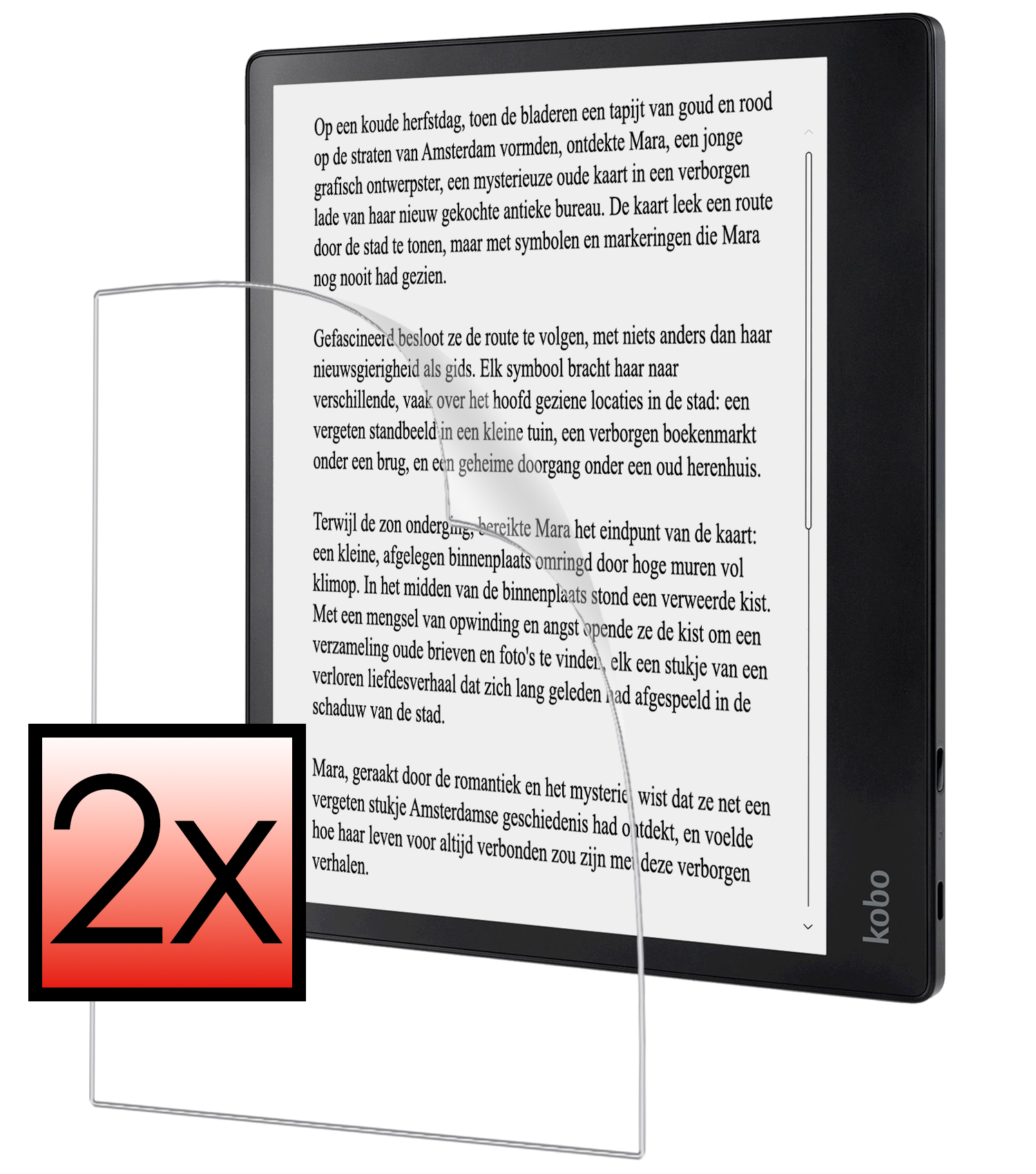 NoXx NoXx Kobo Elipsa 2E Schermfolie - 2 PACK