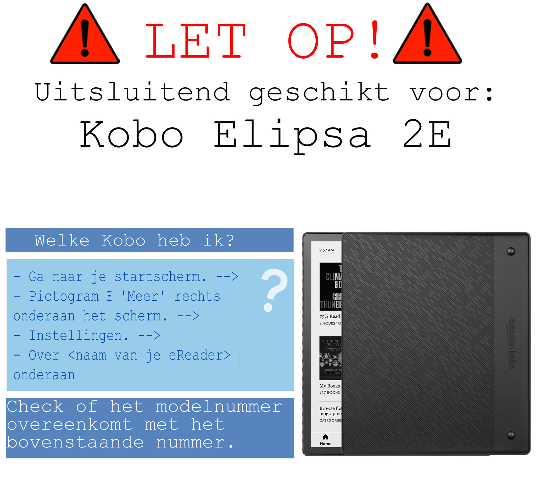 BASEY. BASEY. Kobo Elipsa 2E Schermfolie - 3 PACK