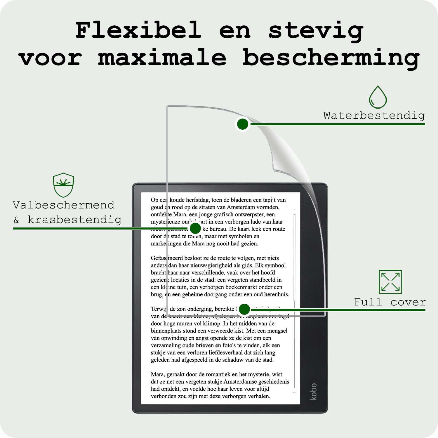 BASEY. BASEY. Kobo Elipsa 2E Schermfolie - 2 PACK