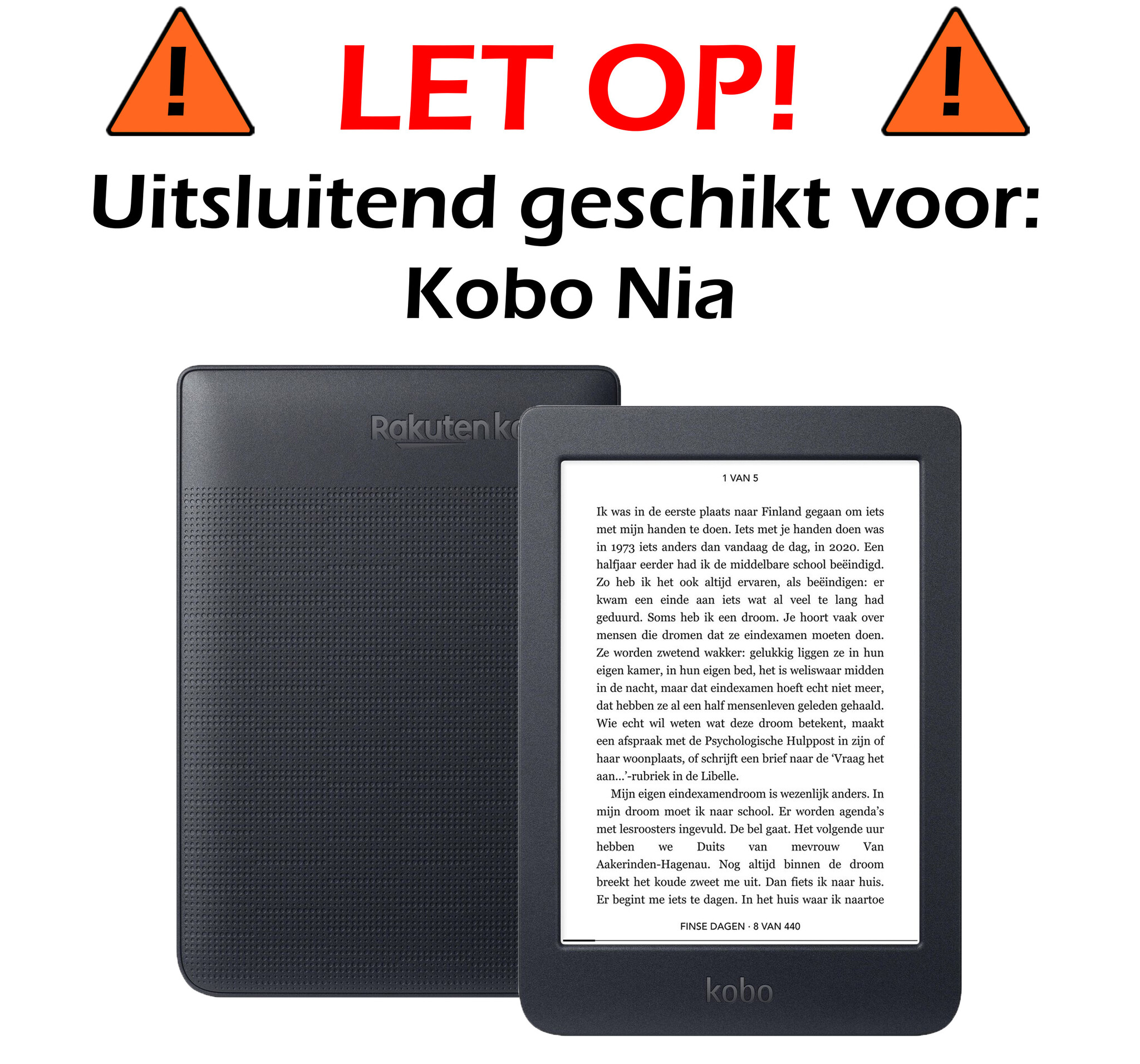 Nomfy Nomfy Kobo Nia Schermfolie - 3 PACK