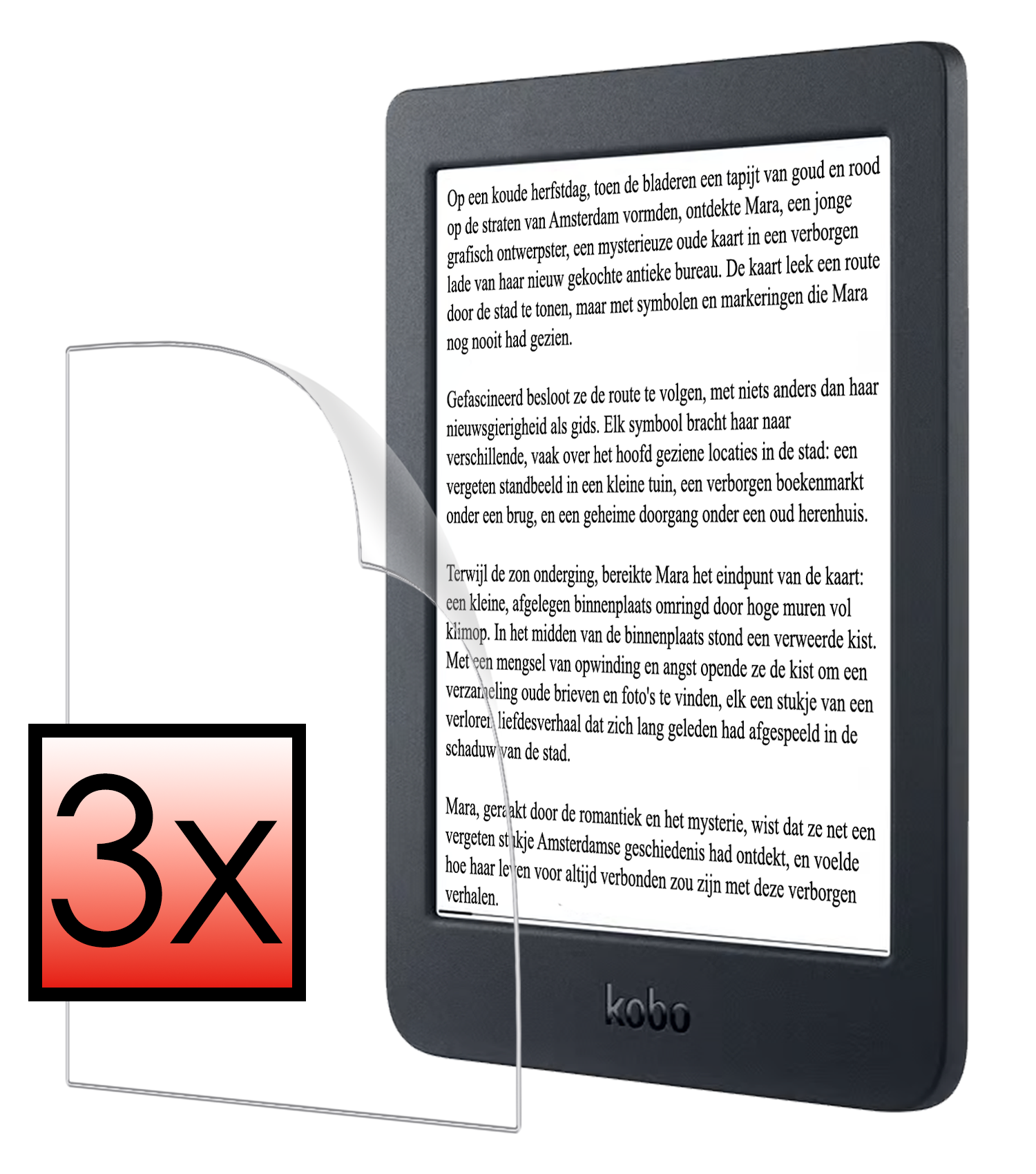 NoXx NoXx Kobo Nia Schermfolie - 3 PACK