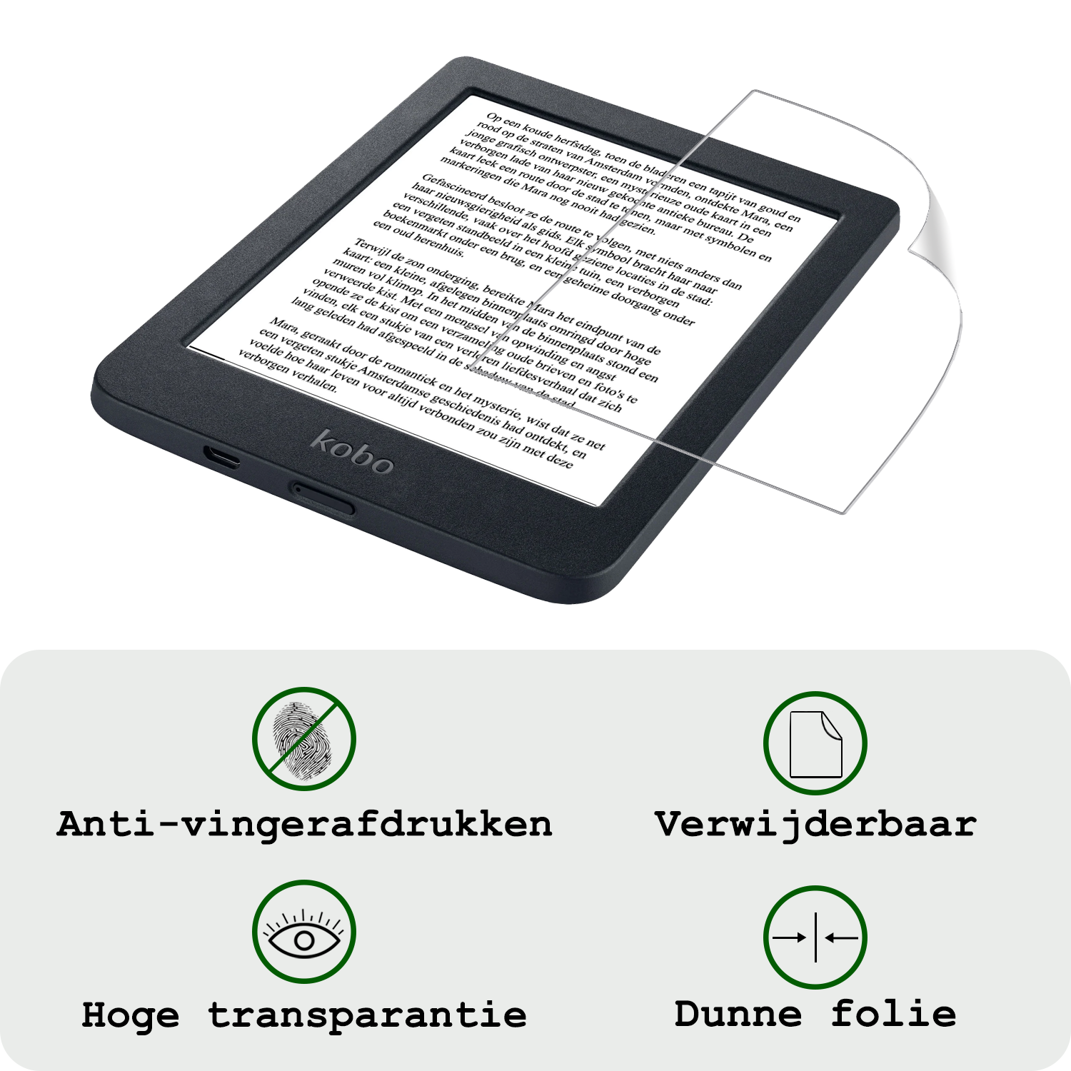 BASEY. BASEY. Kobo Nia Schermfolie - 2 PACK