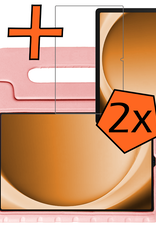 Nomfy Nomfy Samsung Galaxy Tab A9 Plus Kinderhoes Met 2x Screenprotector - Zalm