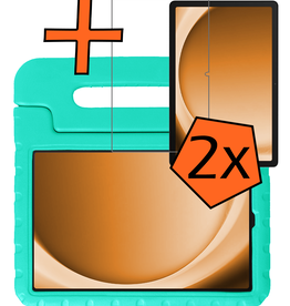 Nomfy Nomfy Samsung Galaxy Tab A9 Plus Kinderhoes Met 2x Screenprotector - Turquoise