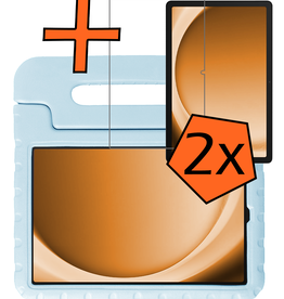 Nomfy Nomfy Samsung Galaxy Tab A9 Plus Kinderhoes Met 2x Screenprotector - Sky