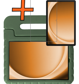 Nomfy Nomfy Samsung Galaxy Tab A9 Plus Kinderhoes Met Screenprotector - Donkergroen