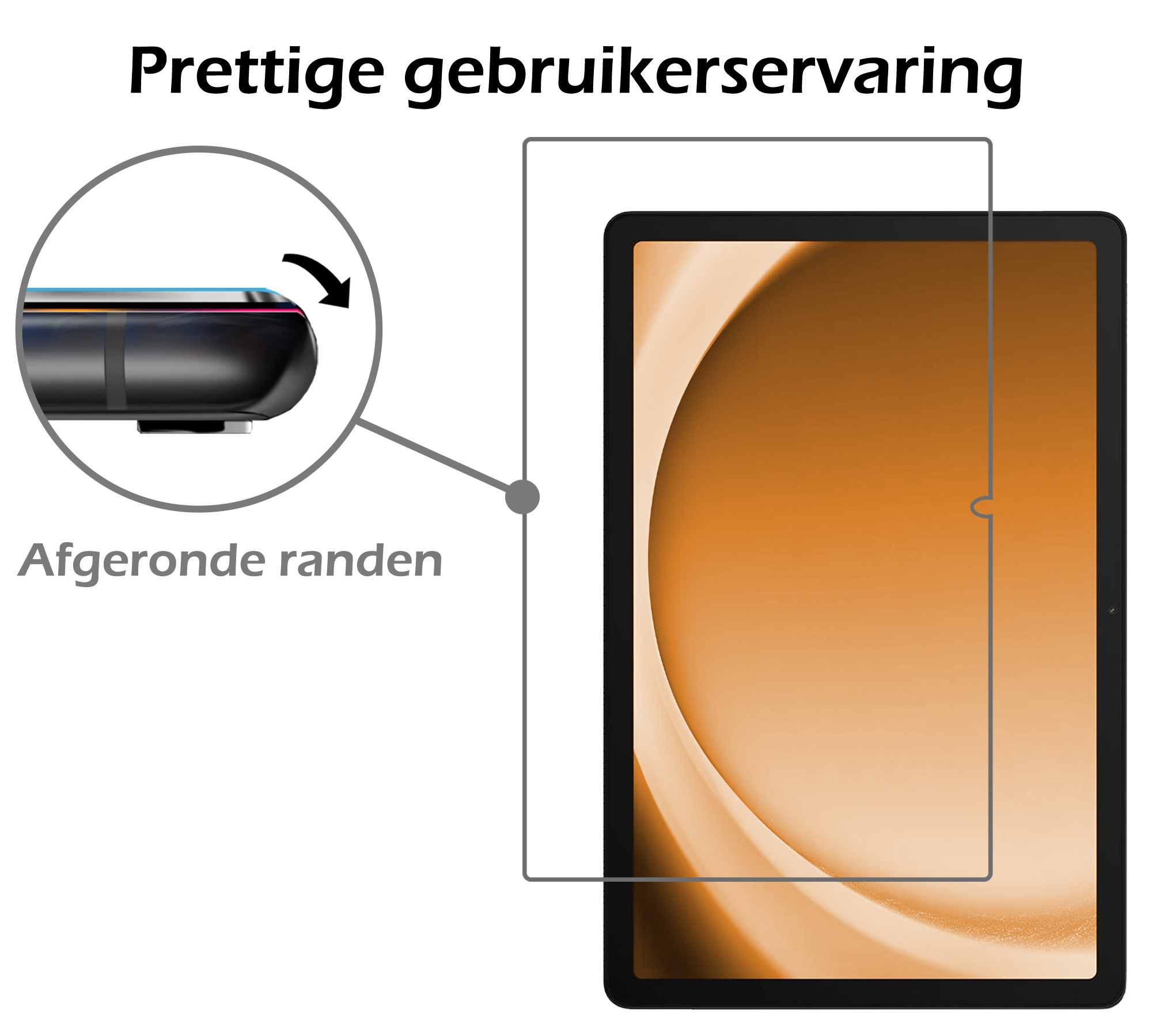 Nomfy Nomfy Samsung Galaxy Tab A9 Plus Kinderhoes Met Screenprotector - Donkergroen