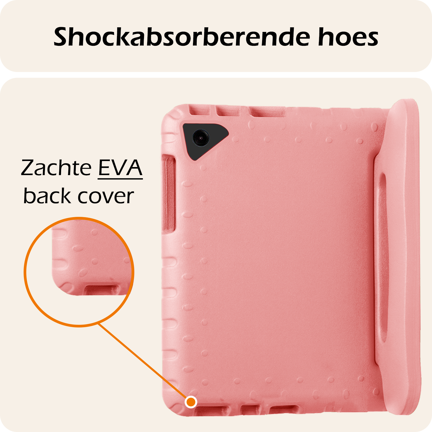 Nomfy Nomfy Samsung Galaxy Tab A9 Plus Kinderhoes - Zalm
