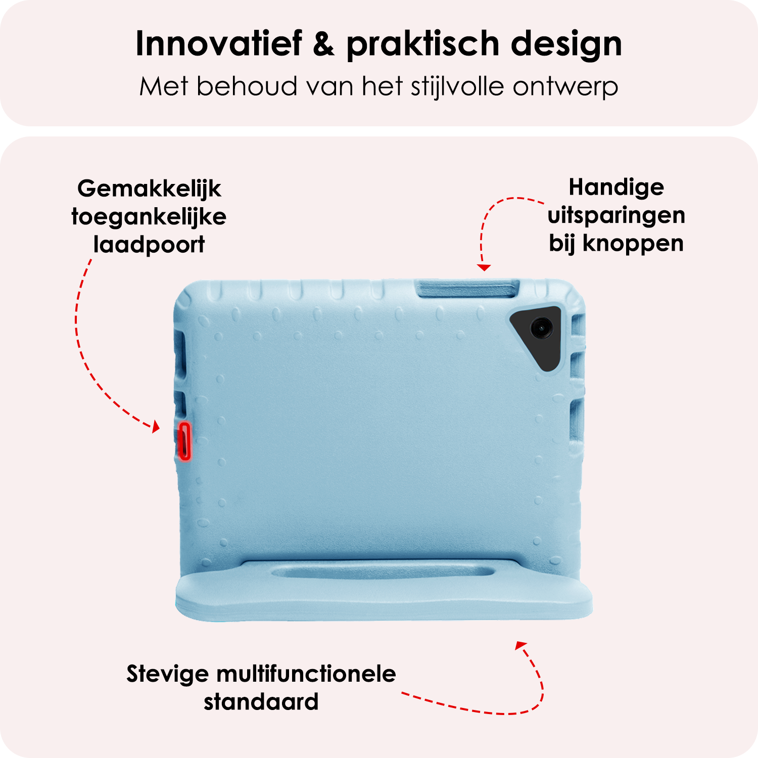 NoXx NoXx Samsung Galaxy Tab A9 Plus Kinderhoes Met Screenprotector - Sky