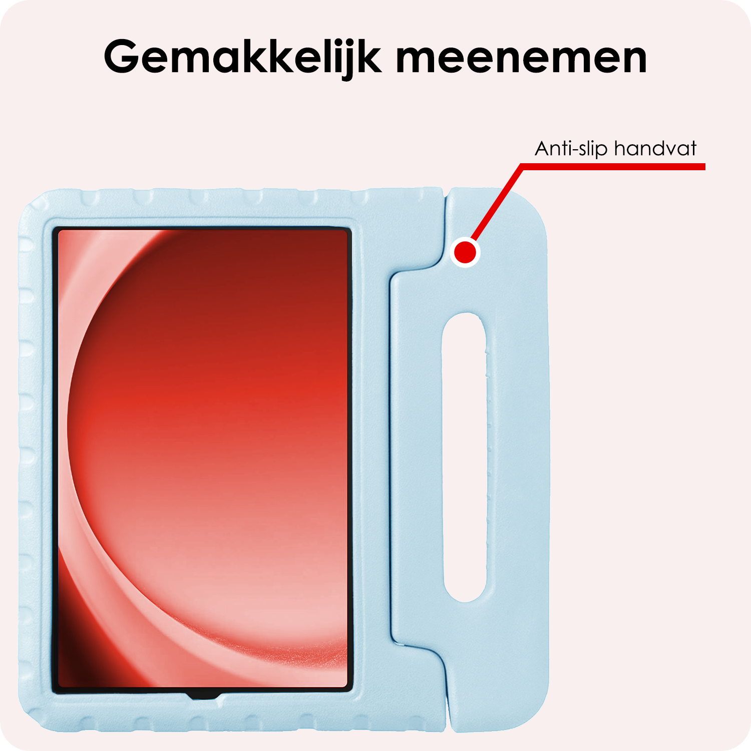 NoXx NoXx Samsung Galaxy Tab A9 Plus Kinderhoes Met Screenprotector - Sky