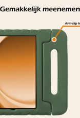 Nomfy Nomfy Samsung Galaxy Tab A9 Plus Kinderhoes - Donkergroen