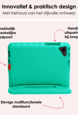 NoXx NoXx Samsung Galaxy Tab A9 Plus Kinderhoes Met Screenprotector - Turquoise