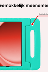NoXx NoXx Samsung Galaxy Tab A9 Plus Kinderhoes Met Screenprotector - Turquoise
