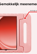 NoXx NoXx Samsung Galaxy Tab A9 Plus Kinderhoes Met 2x Screenprotector - Zalm