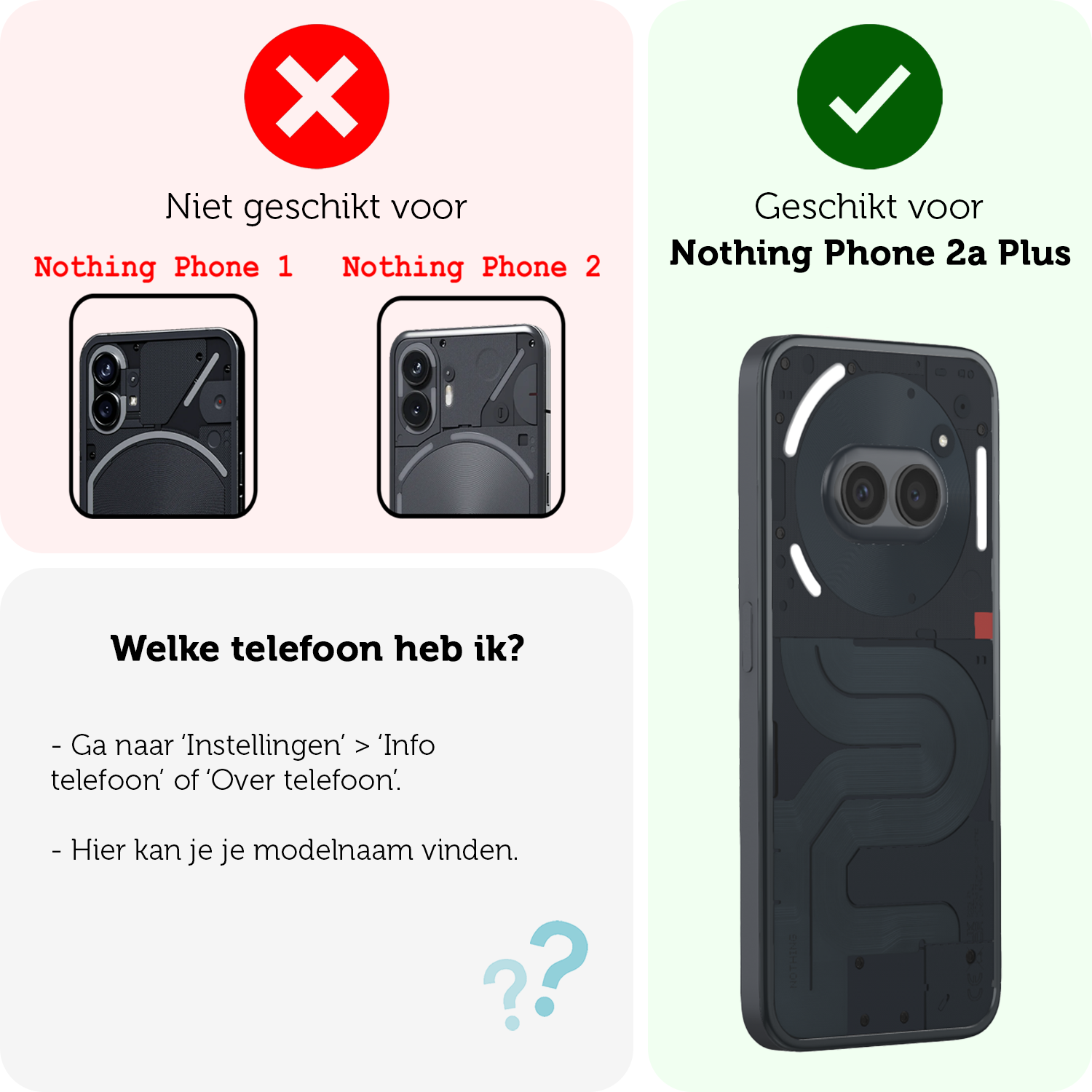 Forterra Forterra Nothing Phone (2a) Plus Hoesje Siliconen - Transparant - 2 PACK