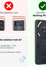 Forterra Forterra Nothing Phone (2a) Hoesje Siliconen Met Screenprotector - Transparant