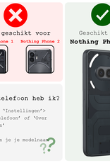 BASEY. BASEY. Nothing Phone (2a) Hoesje Siliconen Met 2x Screenprotector - Transparant