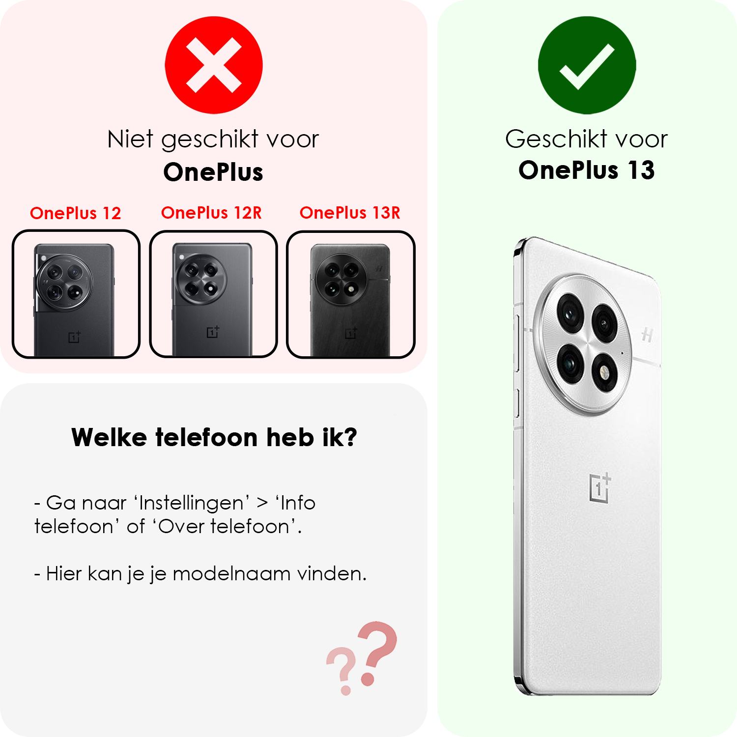 NoXx NoXx OnePlus 13 Hoesje Shockproof Met 2x Screenprotector