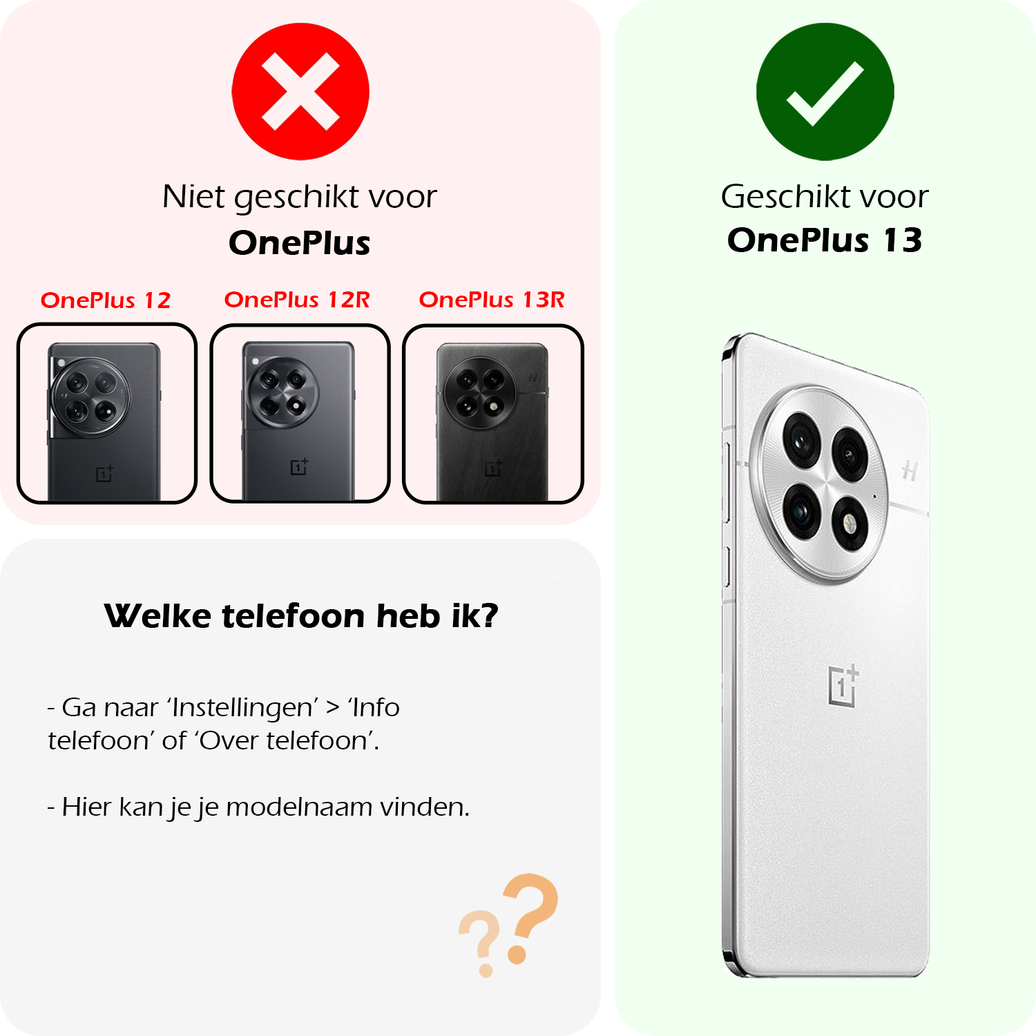 Nomfy Nomfy OnePlus 13 Hoesje Siliconen Met Screenprotector - Transparant