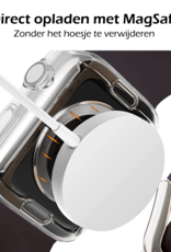 Nomfy Nomfy Apple Watch Series 9 Hoesje Siliconen Transparant - 45 mm - 2 PACK