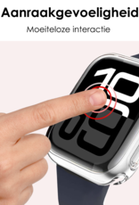 NoXx NoXx Apple Watch Series 9 Hoesje Siliconen Transparant - 45 mm - 2 PACK