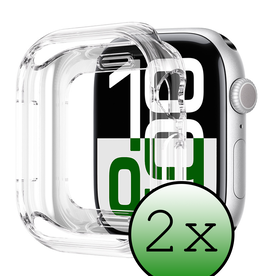 BASEY. BASEY. Apple Watch Series 10 Hoesje Siliconen Transparant - 46 mm - 2 PACK