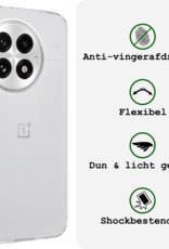 BASEY. BASEY. OnePlus 13 Hoesje Siliconen Met Screenprotector - Transparant