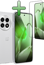 BASEY. BASEY. OnePlus 13 Hoesje Siliconen Met Screenprotector - Transparant