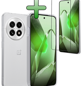 BASEY. BASEY. OnePlus 13 Hoesje Siliconen Met Screenprotector - Transparant