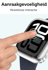 Forterra Forterra Apple Watch Series 9 Hoesje Siliconen Transparant - 41 mm - 2 PACK