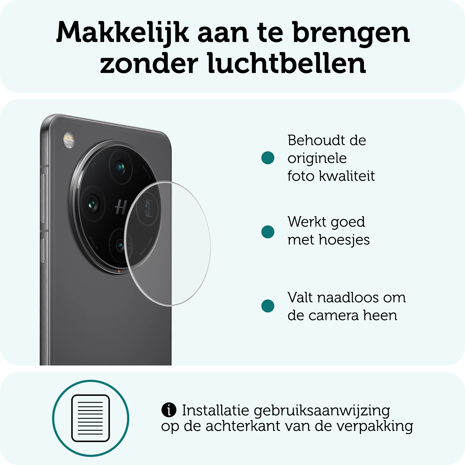 Forterra Forterra Oppo Find X8 Camera Screenprotector - 3 PACK