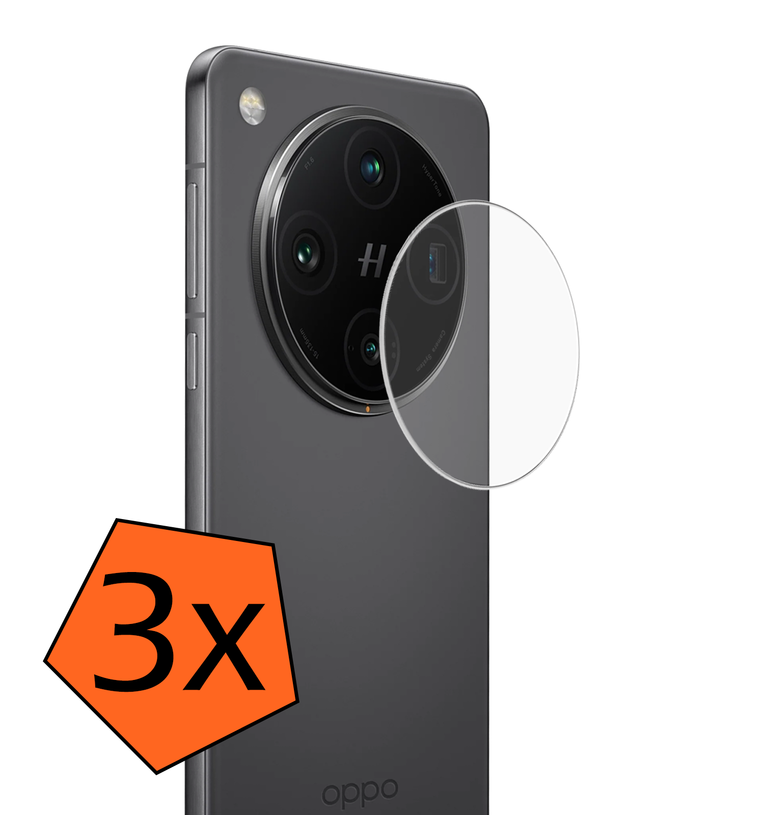 Nomfy Nomfy Oppo Find X8 Pro Camera Screenprotector - 3 PACK