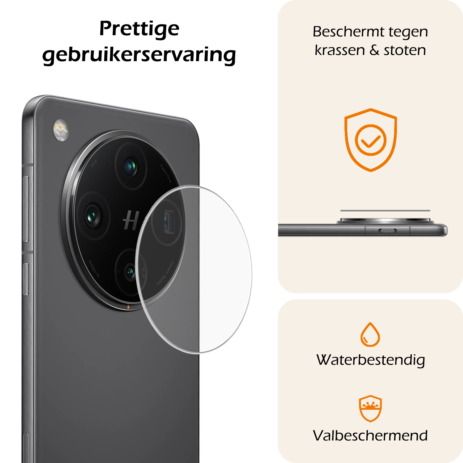 Nomfy Nomfy Oppo Find X8 Pro Camera Screenprotector - 3 PACK