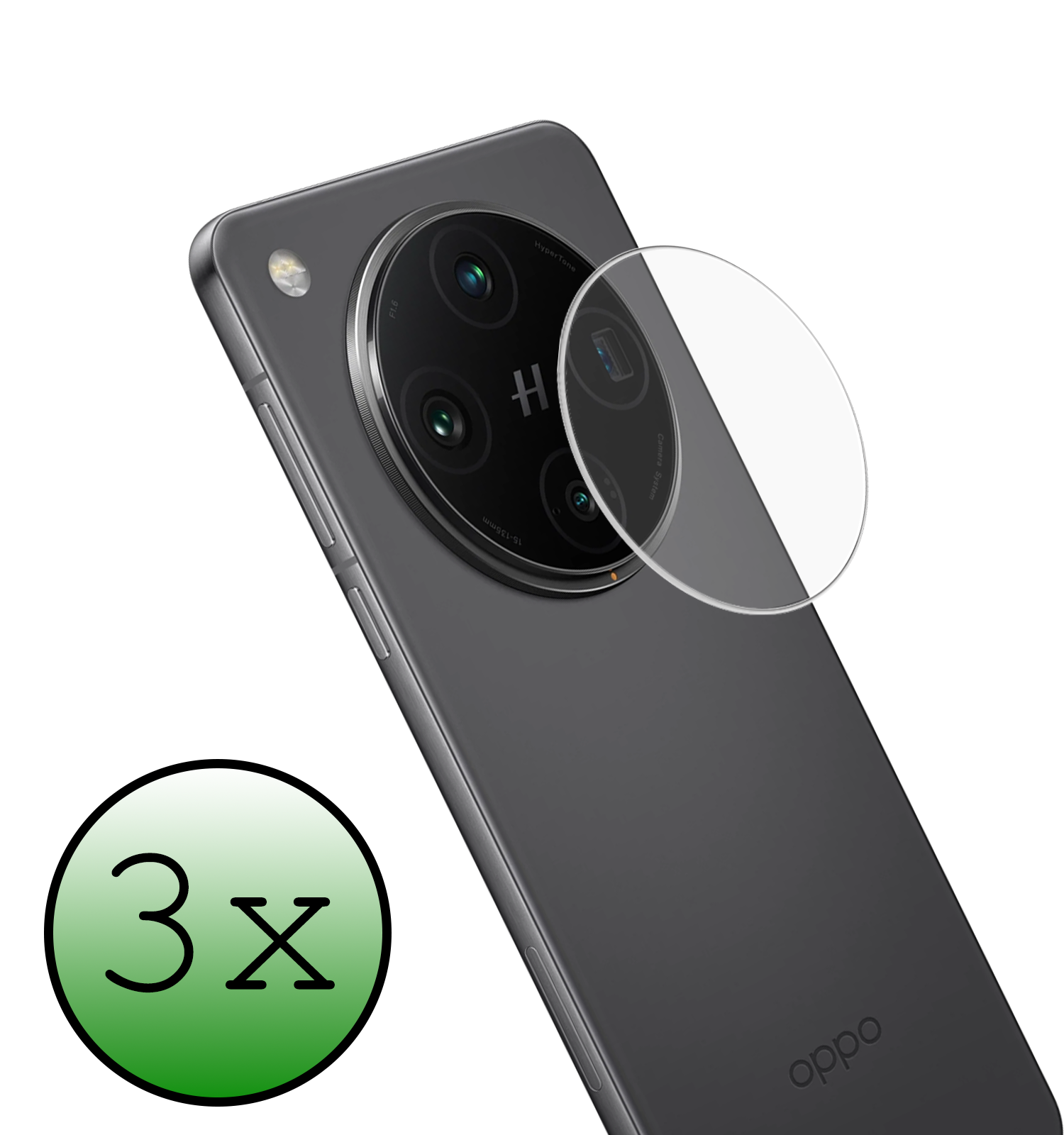 BASEY. BASEY. Oppo Find X8 Pro Camera Screenprotector - 3 PACK