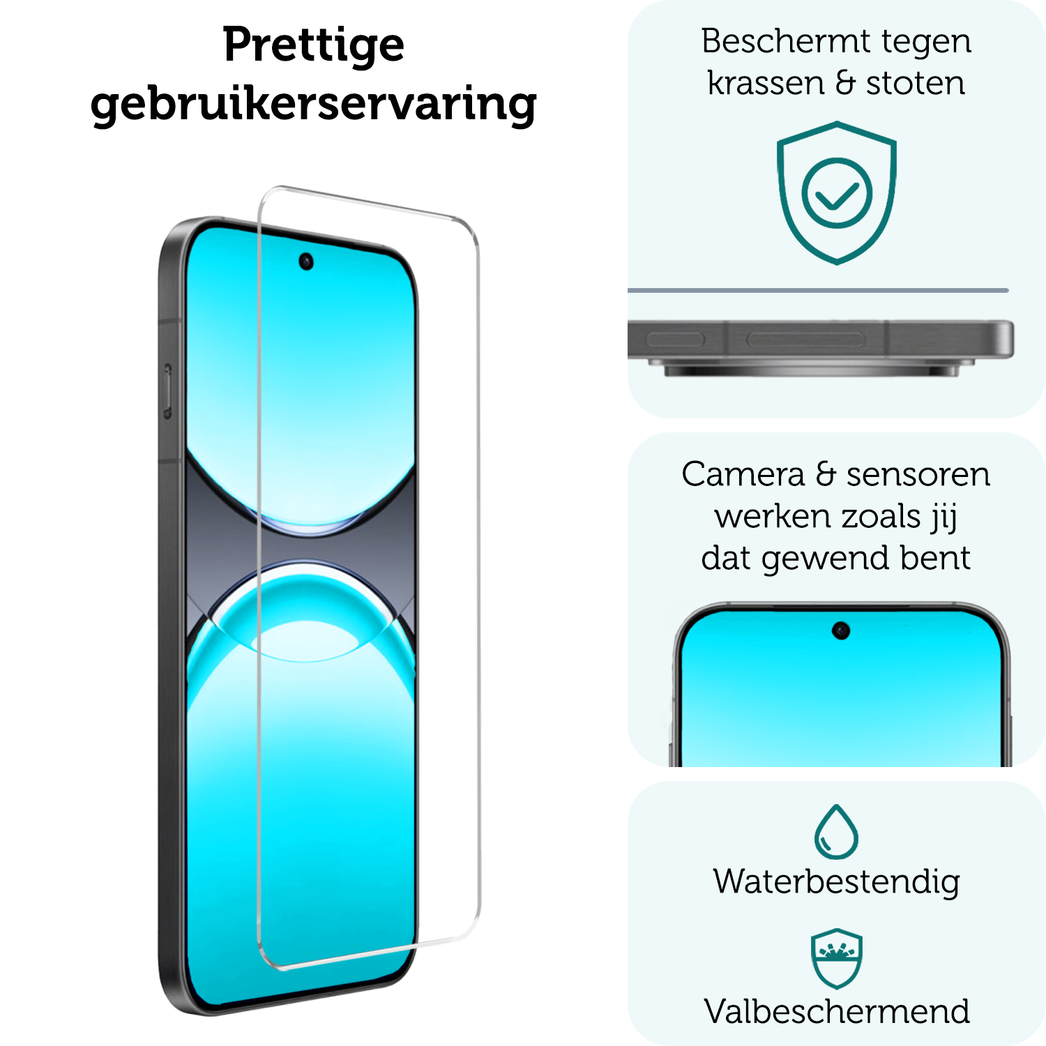 Forterra Forterra Oppo Find X8 Screenprotector Glas