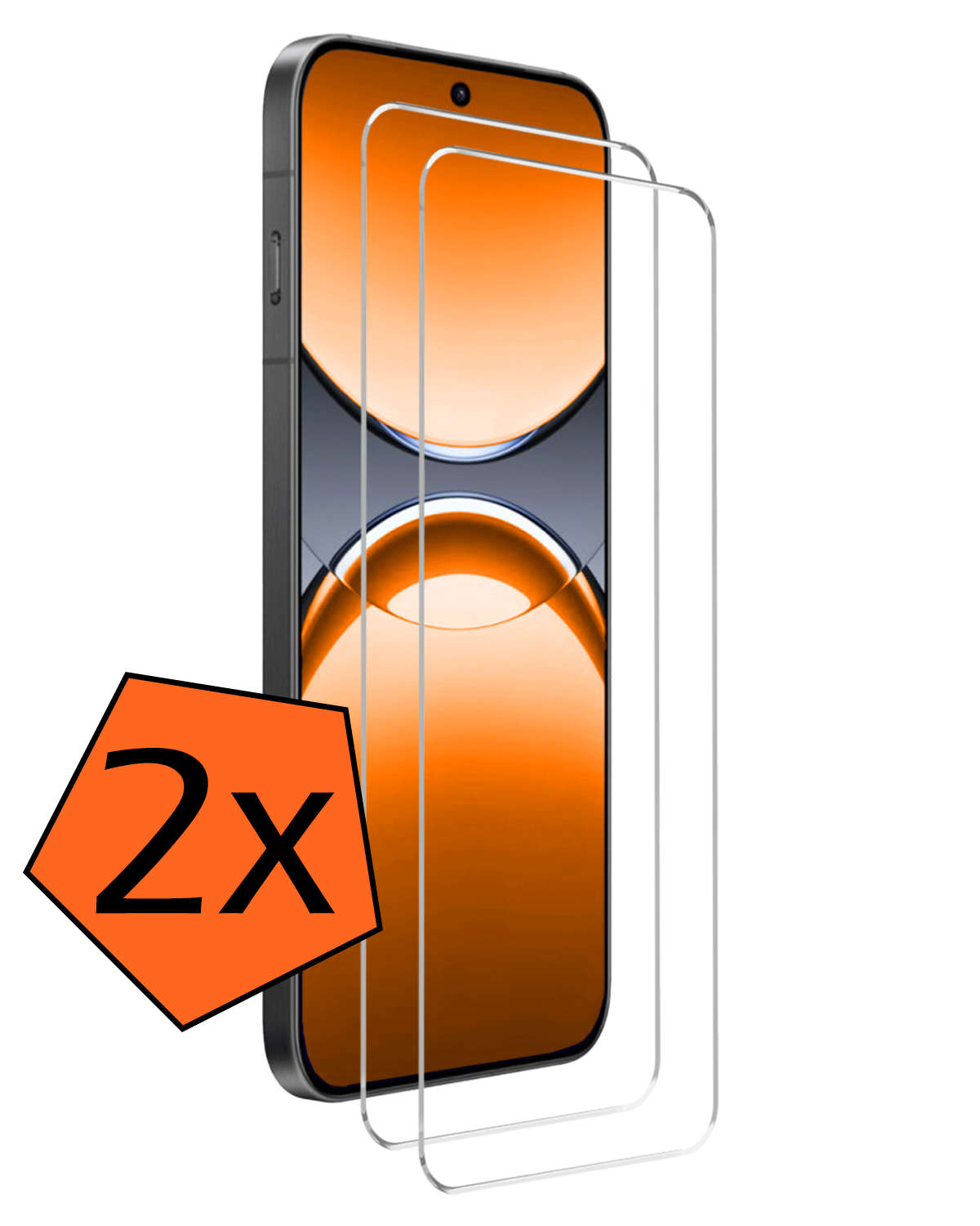 Nomfy Nomfy Oppo Find X8 Screenprotector Glas - 2 PACK