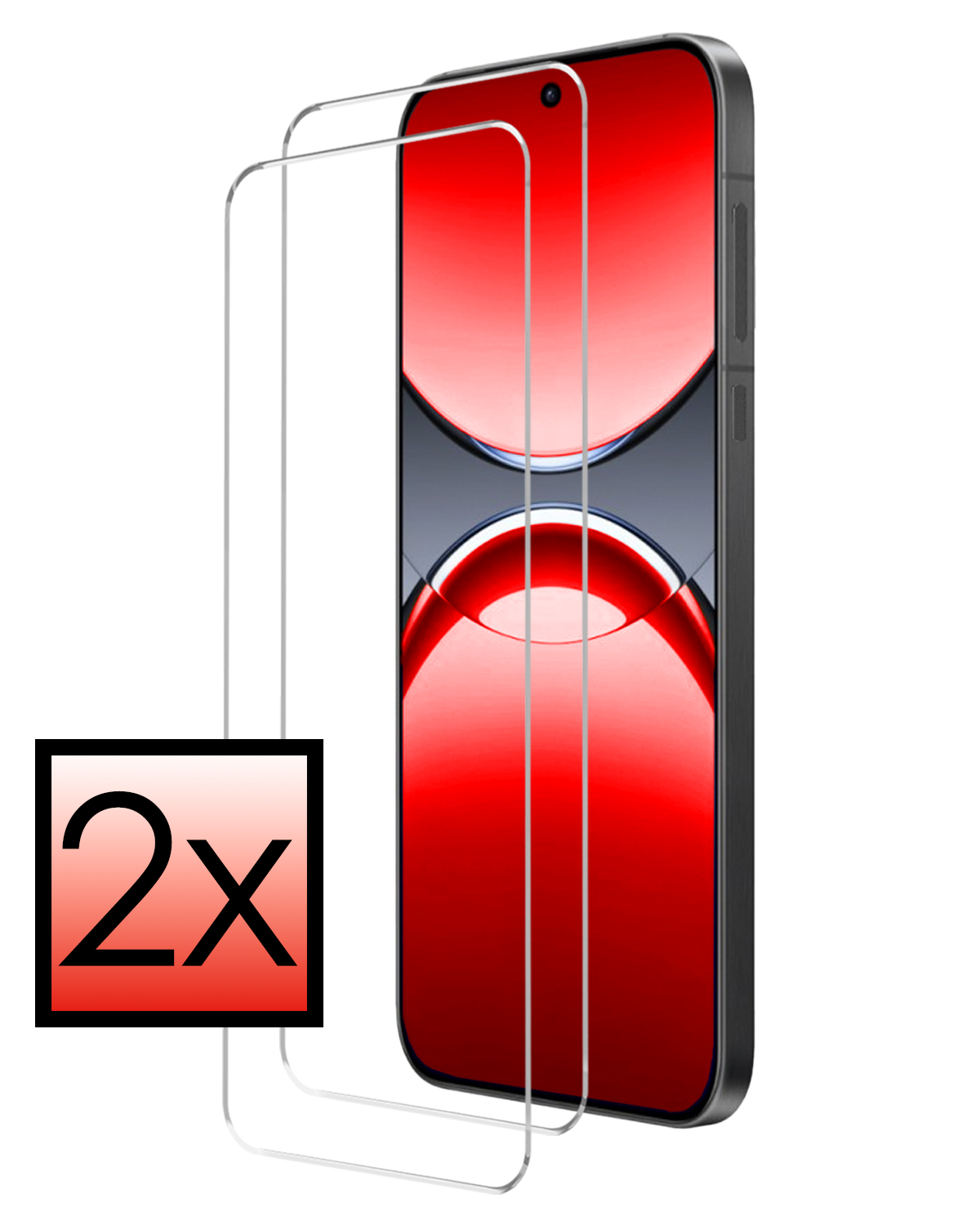 NoXx NoXx Oppo Find X8 Screenprotector Glas - 2 PACK