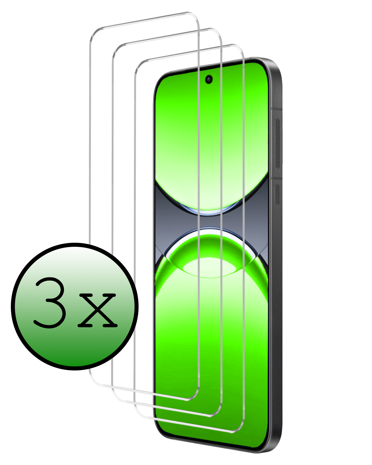 BASEY. BASEY. Oppo Find X8 Screenprotector Glas - 3 PACK